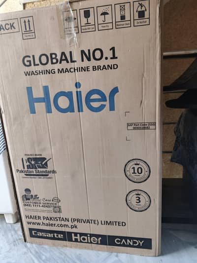 3 months slightly used Haier Automatic washing machine