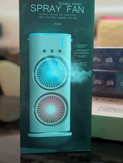Rechargeable Automatic Rotating mist spray fan