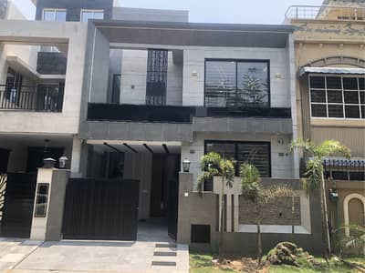 7 Marla Modern House Black Grey Elevation Is Up For Sale