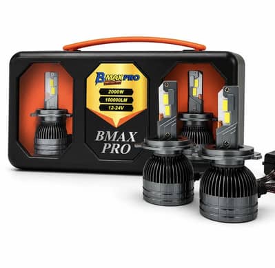 B-Max 2000watts LED Headlights H4 socket