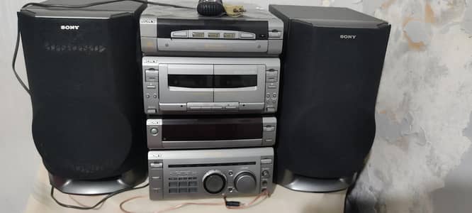 sony hifi w55 and RV55 heavy bass sound systems