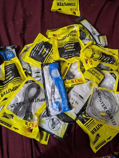 Power Cables And Vga Cables || For Sale In Bulk