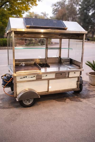 Running business food stall, Display counter, cooking oven sale