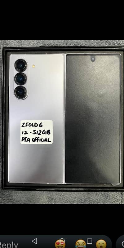 Samsung galaxy Z Fold 7  Black 512gb pta approved Mint condition nox