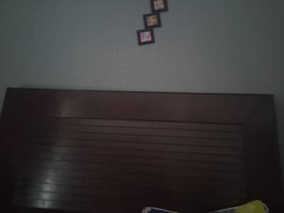 Used bed with side tables and matress