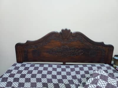 Urgent Sale: Pure Solid Sheesham Wood King Size Bed