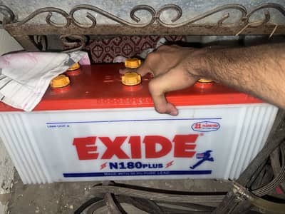 Exide N180 Plus 130Ah 21 Plates UPS/Solar Battery ( Exide Battery)