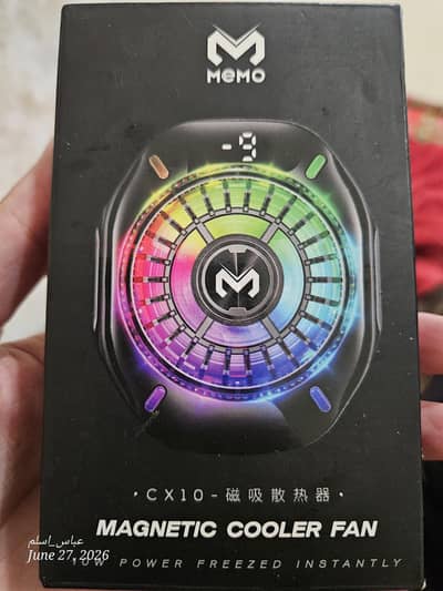 MEMO CX10 Magnetic Mobile Cooler Fan with RGB Light