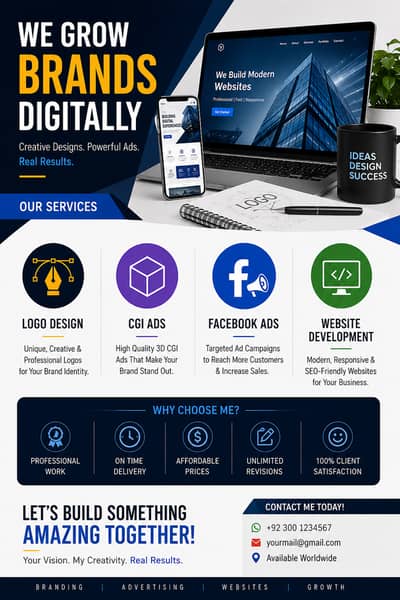 Logo Design | Website Development | CGI Ads | Facebook Ads