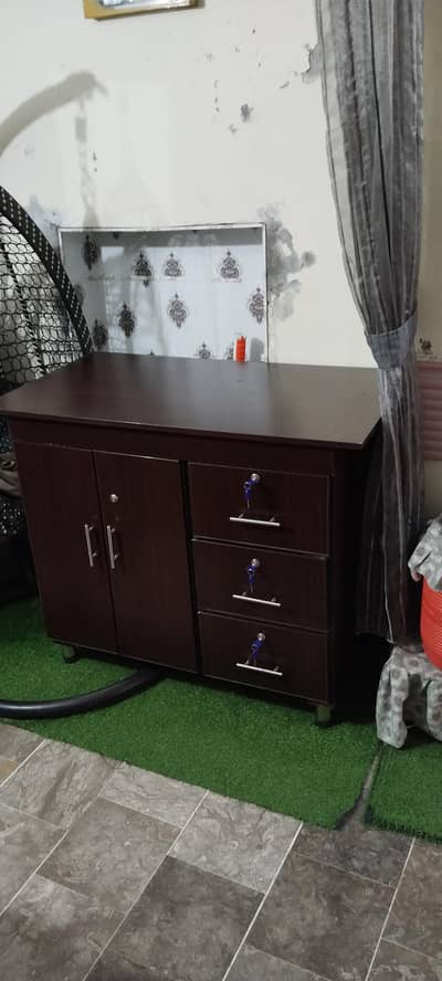 Brand New Iron Stand With Double Draws Locker. . . .