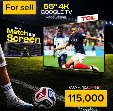 TCL LED TV 55 Inch 55P6L Google TV