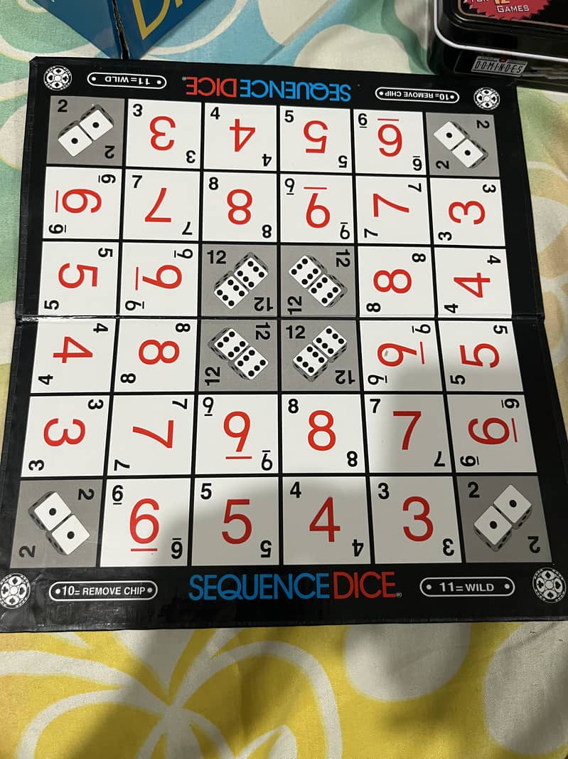 Sequence DICE board game 1