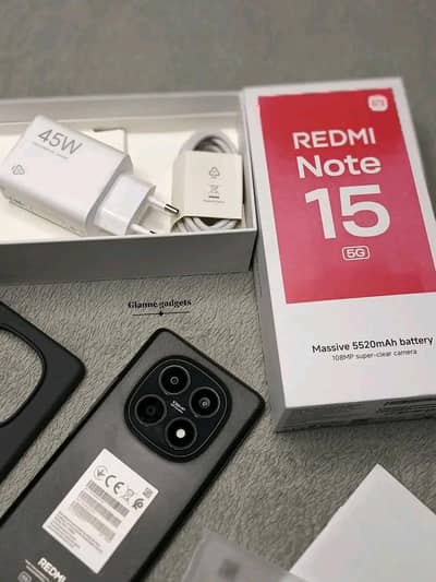 Redmi Note 15 5G 12GB RAM 255GB memory PTA approved 0324=8193=404