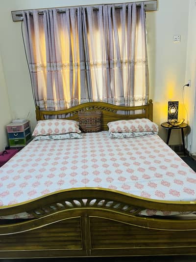 Wooden bed
