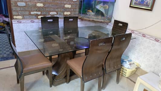 6 Seater Dinning Table 1 Owner Neat and Clean Condition