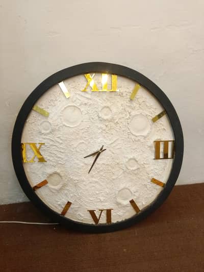 moon Wall clock light