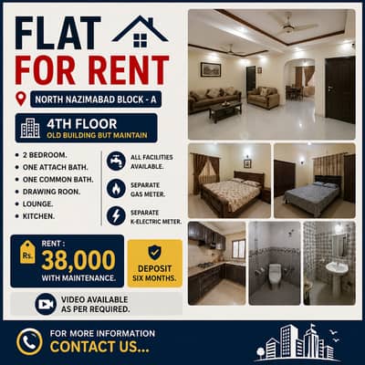 A Block 4th floor for rent 38K