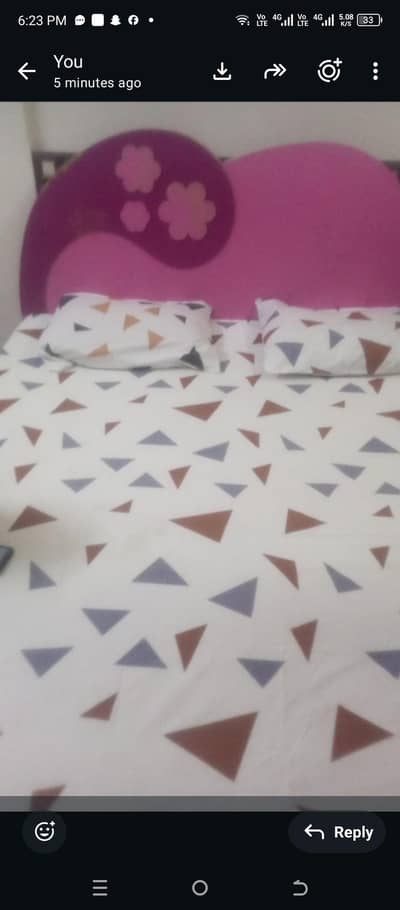 baby bed with mattress