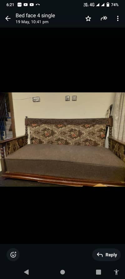 Three seater sofa Condition okay