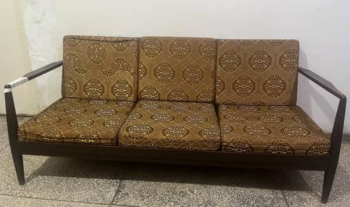 solid wood sofa set 3 seater with 2 separate chair sofa