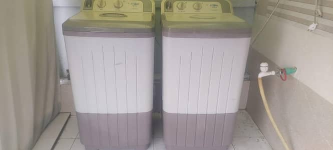 Super Asia Single Tub Washing Machine and dryer
