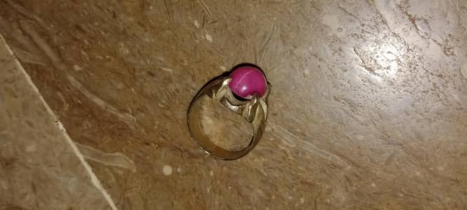 Beautiful used star ruby silver ring