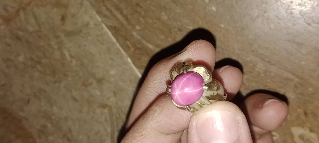 Beautiful used star ruby silver ring 2