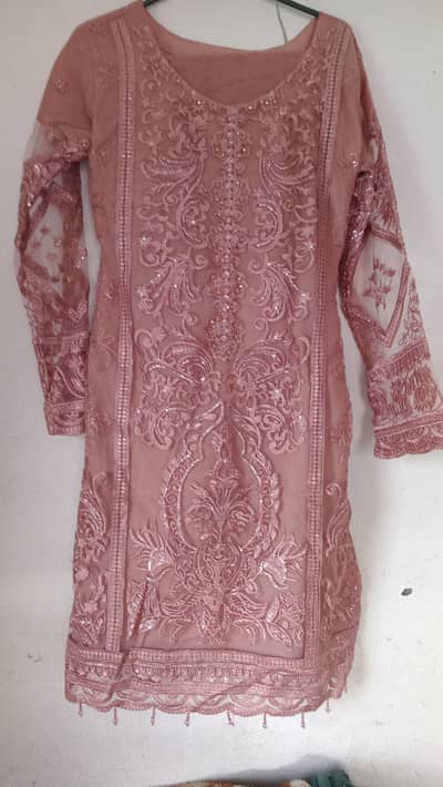 Pink color 3 piece ready to wear for sale