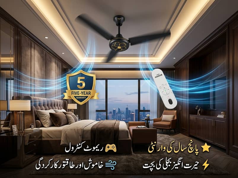حرم فینAC/DC انورٹر فین ایکسچینج آفر | صرف 5000 روپے 2
