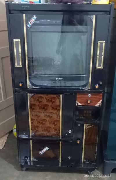 Sony 21 inch tv with trolley