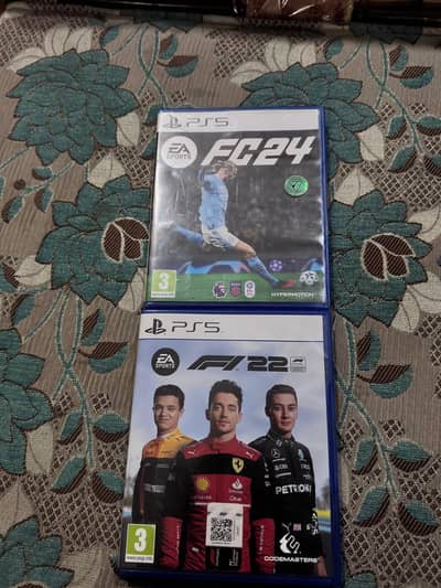 Fc 24 used ps5  ,  F1 22 used ps5