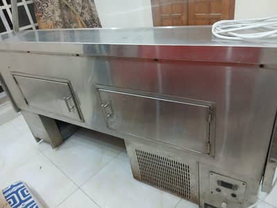 Commercial Meat Display Chiller - Stainless Steel Curved Glass*