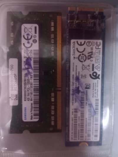 Laptop Ram and SSD M2