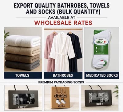 Bathrobs Socks Towel at wholesale rate