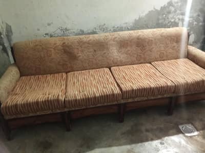 Used Sheesham Wood Sofa Set – Good Condition