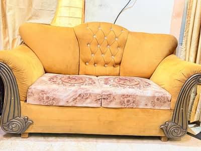 new golden sofa set