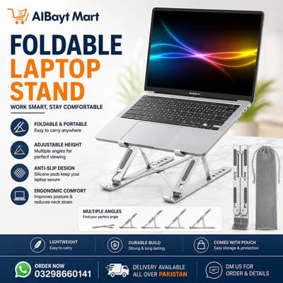 Foldable Aluminum Laptop Stand