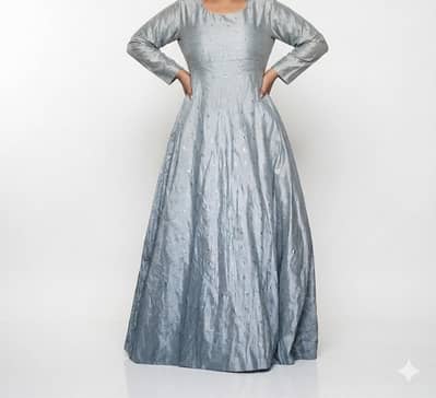 Long maxi with cancan and dupatta