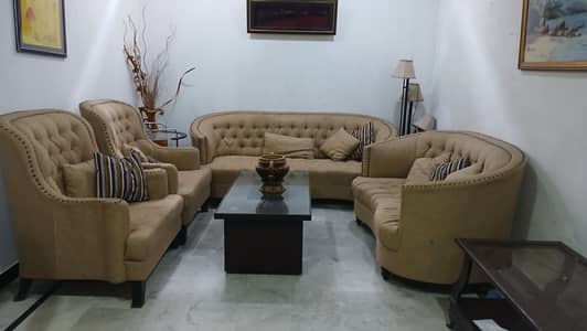 7 seater king size sofa set with solid base