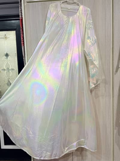moon light maxi | golden work |  pure dress