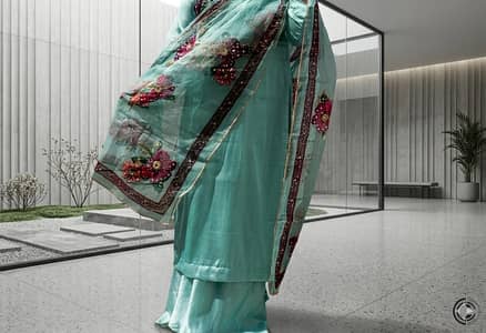 3 piece silk suit
