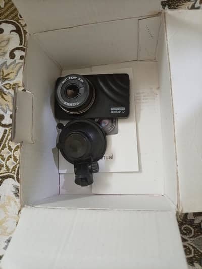 Car dashcam front view recording camera