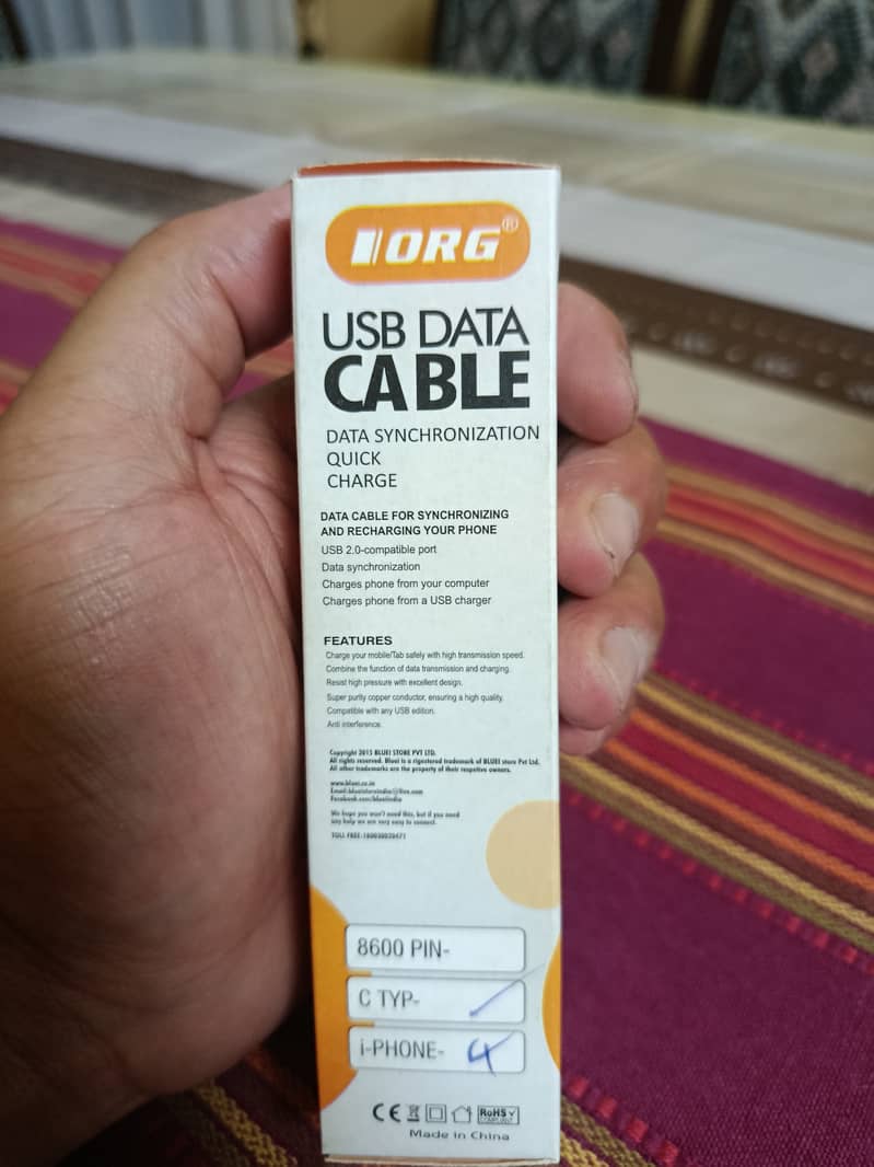 ORG USB DATA CABLES 4