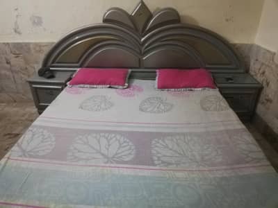 Complete Bedroom set - Wardrobe + King Bed +2 Side tables.