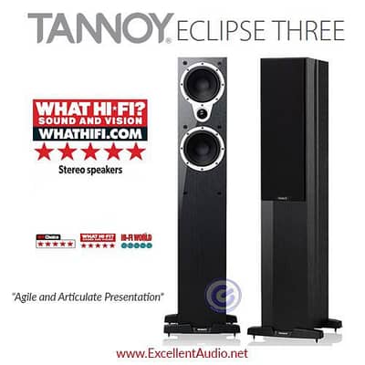 Tannoy eclipse 3 floor standing , eclipse center [klipsh, kef)
