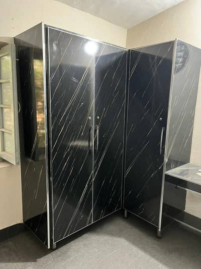 Total 2 wardrobes (3 cabinets each)