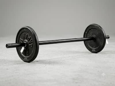15kg Solid Iron Barbell Weight Set (Home Gym Equipment)