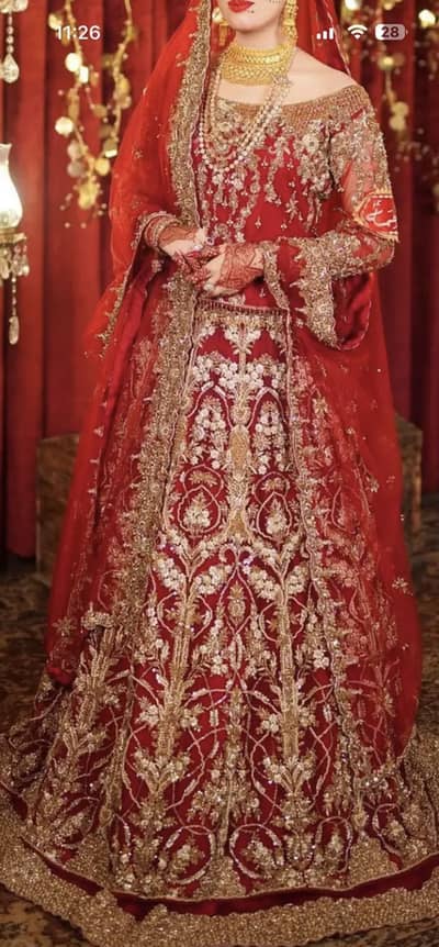 Bridal net dress