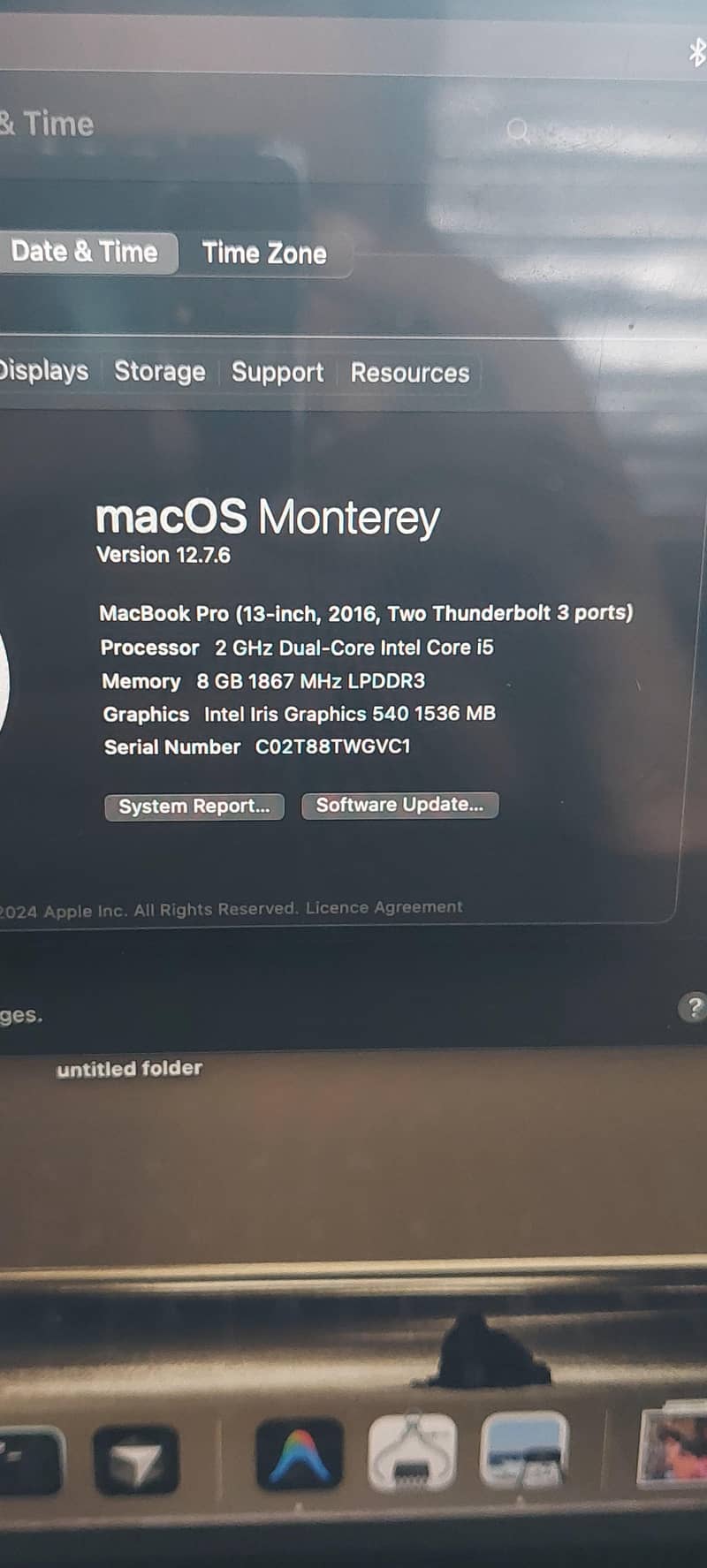 MacBook pro 2016 6
