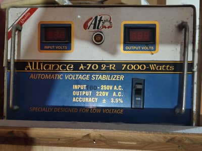 5000 watt , 7000 watt voltage stabilizer. Working condition